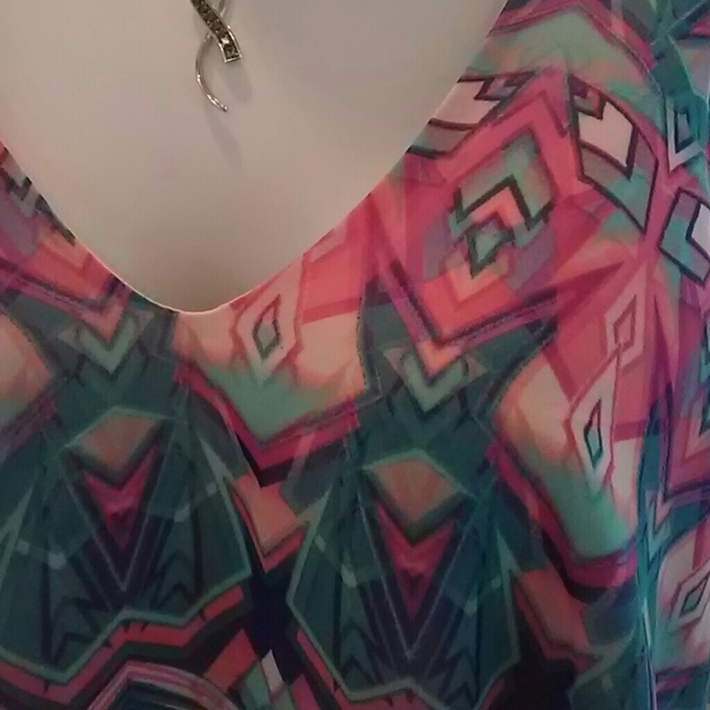 Aztec Chiffon Top - Picture 2 of 5